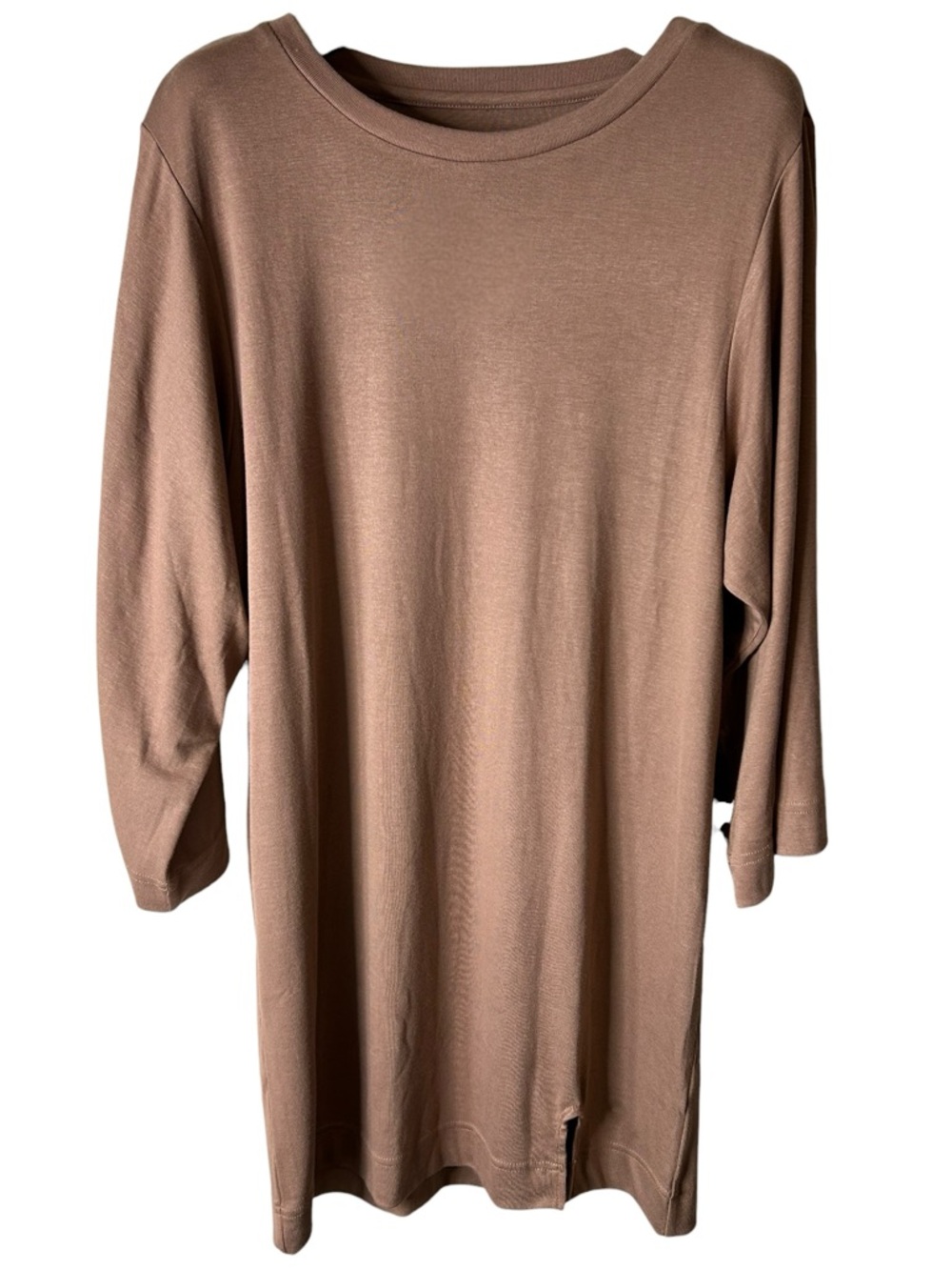 Free People Free-Est Good Feels Tee Mini Dress Brown NWT Small - Picture 3 of 14